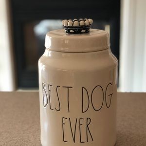 Rae Dunn Best Dog Ever Treat Jar Canister
